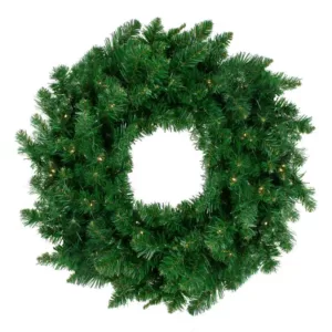 Northlight 36 in. Warm White LED Lights Pre-Lit Twin Lakes Fir Artificial Christmas Wreath