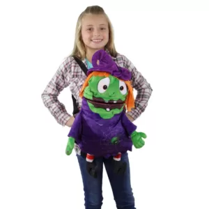 Northlight 23 in. Musical Animated Witch Children's Halloween Trick or Treat Bag