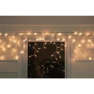 Northlight 7 ft. 100-Light Clear Mini Icicle Lights