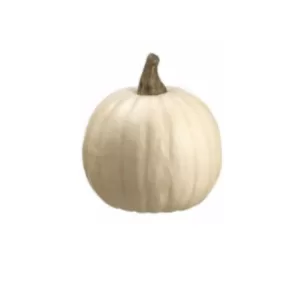 Northlight 8.5 in. Cream White Pumpkin Fall Harvest Table Top Decoration