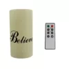 Lavish Home "Believe" LED Flameless Candle with Remote Control