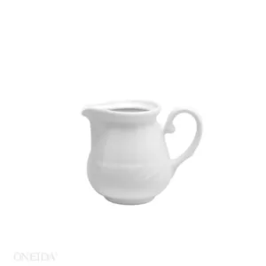 Oneida Arcadia 5 oz. White Porcelain Creamers (Set of 36)