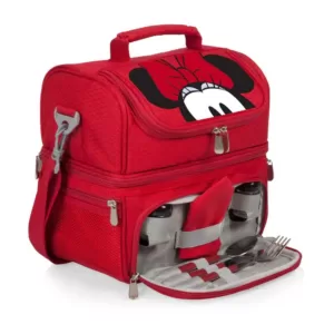 ONIVA 3 Qt. 8-Can Minnie Mouse Pranzo Lunch Tote Cooler in Red