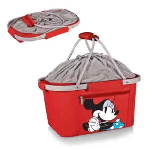 ONIVA 34 oz. Red Minnie Mouse Metro Basket Collapsible Tote Cooler