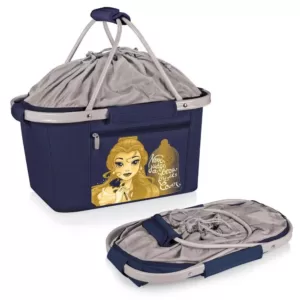 ONIVA 28 oz. Navy Beauty and the Beast Metro Basket Collapsible Tote Cooler