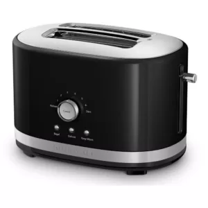 KitchenAid 2-Slice Onyx Black Wide Slot Toaster with Crumb Tray