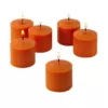 Light In The Dark 10 Hour Orange Unscented Votive Candles (Set of 12)