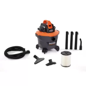 RIDGID 9 Gal. 18-Volt Cordless Wet/Dry Shop Vacuum (Tool Only) with Filter, Hose and Accessories