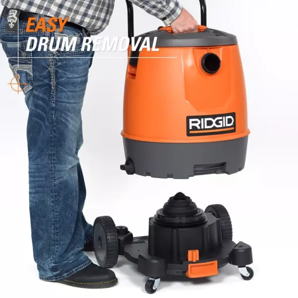 RIDGID 16 Gal. 6.5-Peak HP Motor-On-Bottom Wet/Dry Shop Vacuum with Fine Dust Filter, Hose and Accessories