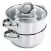 Oster Hali 3 qt. Stainless Steel Stovetop Steamers with Glass Lid