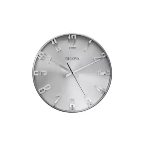 Bulova 16 in. H x 16 in. W Wall Clock with Slimline Metal Case