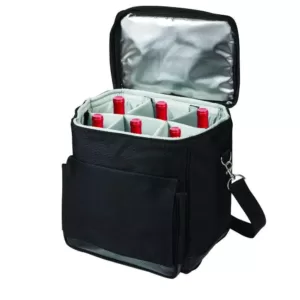 Picnic Time Cellar Wine Tote/Cooler with Trolley