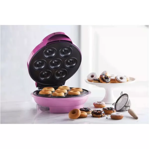Brentwood Appliances 750 W Pink Electric Food Maker (Mini Donut Maker) Nonstick