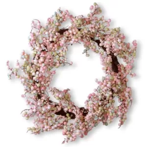 National Tree Company 15.75 in. Light Pink Wreath