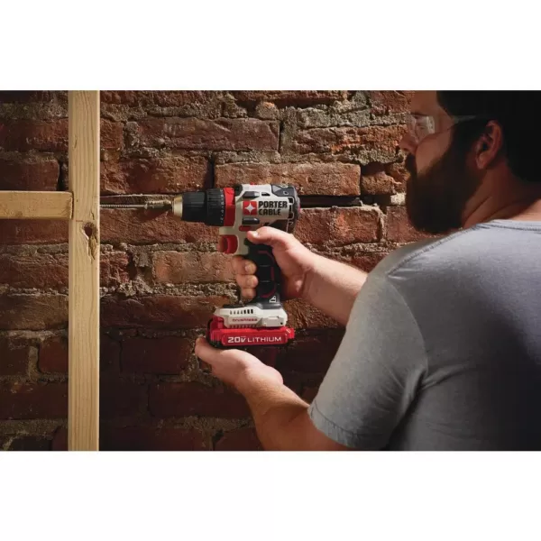 Porter-Cable 20-Volt MAX Lithium-Ion Brushless Cordless 1/2 in. Drill/Driver with 2 Batteries 1.5 Ah and Charger