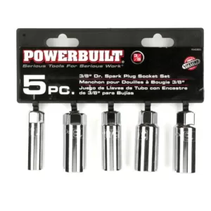 Powerbuilt 3/8 in. Driver Spark Plug Socket Set (5-Piece)