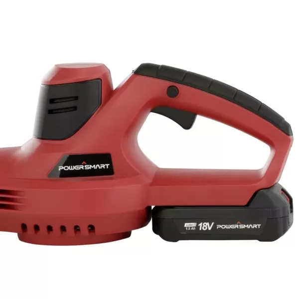 PowerSmart 117 MPH 85 CFM 20-Volt Lithium-Ion Cordless Handheld Blower, 1.5Ah Battery and Charger Included