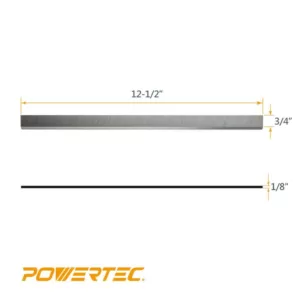 POWERTEC 12-1/2 in. High-Speed Steel Planer Knives for Craftsman 233780 (Set of 2)