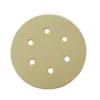 POWERTEC 6 in. A/O Hook and Loop 6-Hole Sanding Disc Assortment Grits 80,100,120,150,220 in Gold (100-Pack)