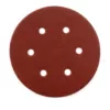 POWERTEC 6 in. 80-Grit Aluminum Oxide Hook and Loop 6-Hole Disc (25-Pack)
