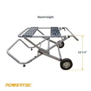 POWERTEC Rolling Foldable Table Saw Stand
