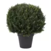 Pure Garden 23 in. Artificial Ball Style Cypress Topiary