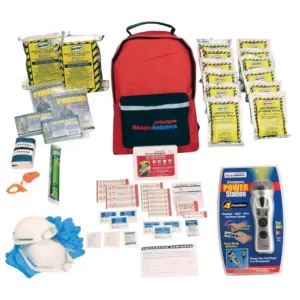 Ready America 2-Person 3-Day Emergency Kit with Backpack and Emergency Power Station