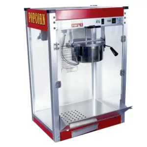 Paragon Theater Pop 8 oz. Red Stainless Steel Countertop Popcorn Machine