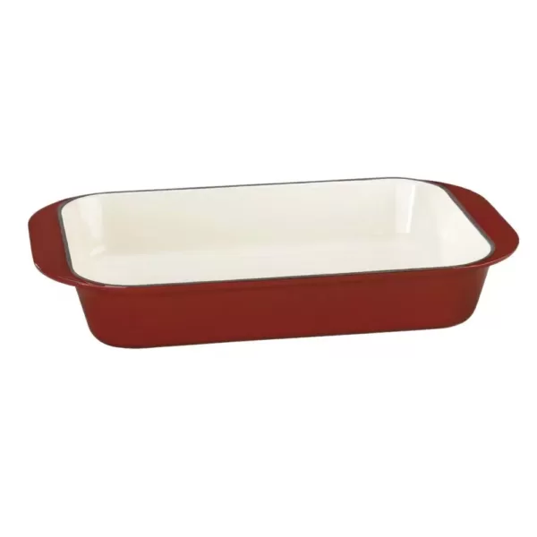 Cuisinart Chef's Classic Enameled Cast Iron 14 in. Roasting/Lasagna Pan in Cardinal Red