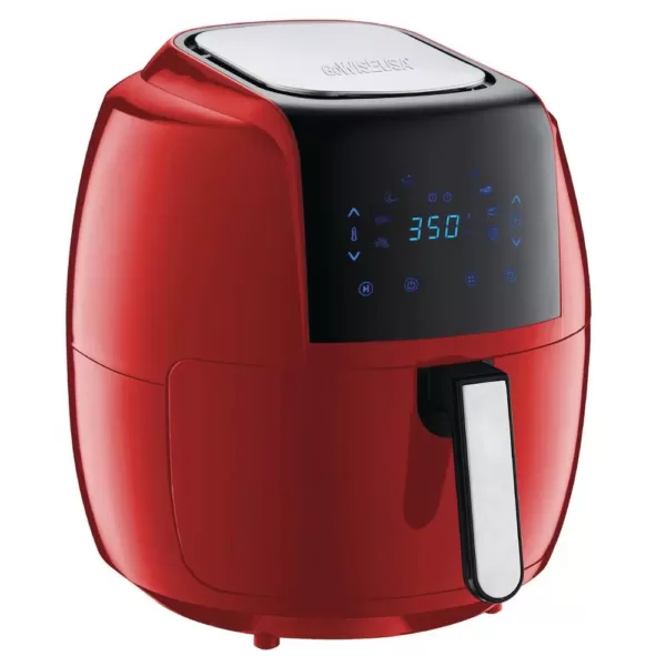 GoWISE USA 8-in-1 7.0 Qt. Red Electric Air Fryer with Recipe Book