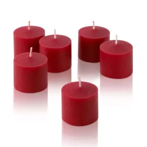 Light In The Dark 10 Hour Red Apple Cinnamon Scented Votive Candles (Set of 12)