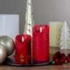 Northlight 6 in. Red Flameless Battery Operated Christmas Decor Candle