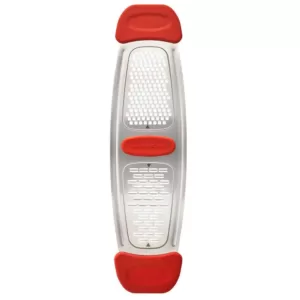 Rachael Ray Red Stainless Steel Multi-Grater with Silicone Handles
