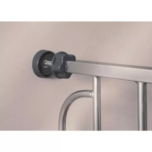 Regalo 41 in. Easy Step Extra Tall Platinum Metal Walk Through Gate