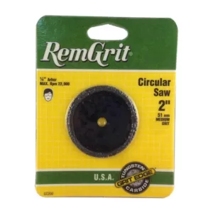 RemGrit 2 in. Medium Grit Carbide Grit Circular Saw Blade