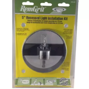 RemGrit 5-3/8 in. Carbide Grit Recessed Light Installation Kit
