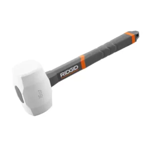 RIDGID 16 oz. Rubber Mallet with Pro-Hinge Stabilizing Knee Pads