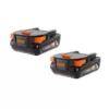 RIDGID 18V Compact Lithium-Ion Battery 2-Pack