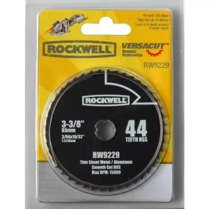 Rockwell VERSACUT 3-3/8 in. 44-Teeth High Speed Steel Blade