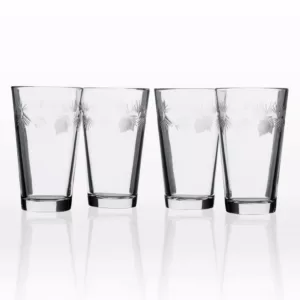 Rolf Glass Icy Pine 16 oz. Clear Pint/Mixing Glass (Set of 4)