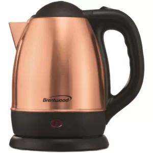 Brentwood Appliances 5-Cup Rose Gold Cordless Electric Kettle