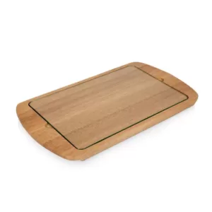 Picnic Time Billboard Glass Top Serving Tray
