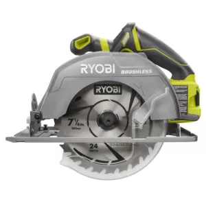 RYOBI 18-Volt ONE+ Cordless Brushless 7-1/4 in. Circular Saw (Tool Only)