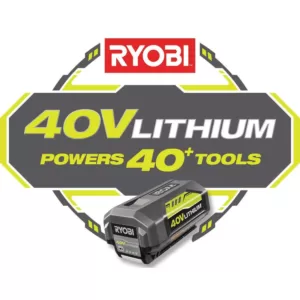 RYOBI 155 MPH 300 CFM 40-Volt Lithium-Ion Cordless Battery Jet Fan Leaf Blower (Tool Only)