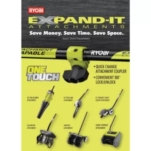 RYOBI 4-Cycle 30cc Attachment Capable Curved Shaft Gas Trimmer