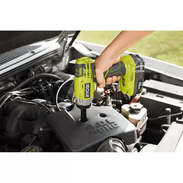 RYOBI 18-Volt ONE+ Cordless 3/8 in. 3-Speed Impact Wrench with 1.5 Ah Compact Lithium-Ion Battery