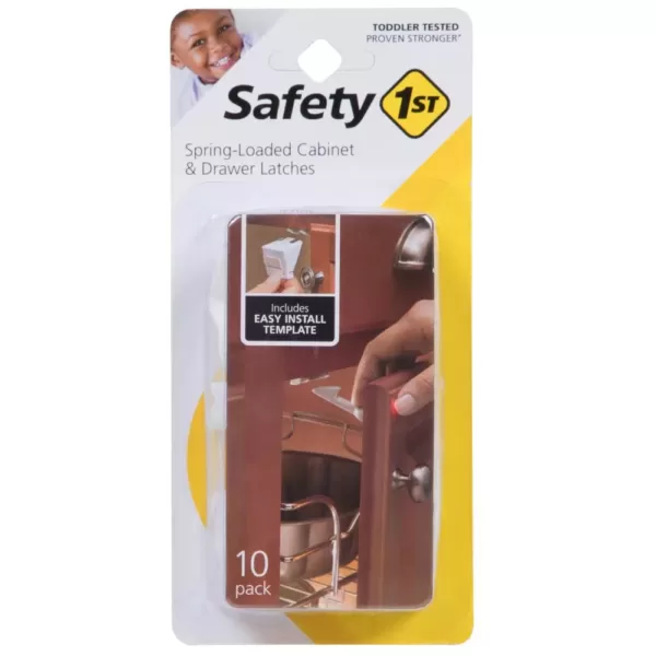 Safety 1st Spring Loaded Cabinet and Drawer Latches (10-Pack)