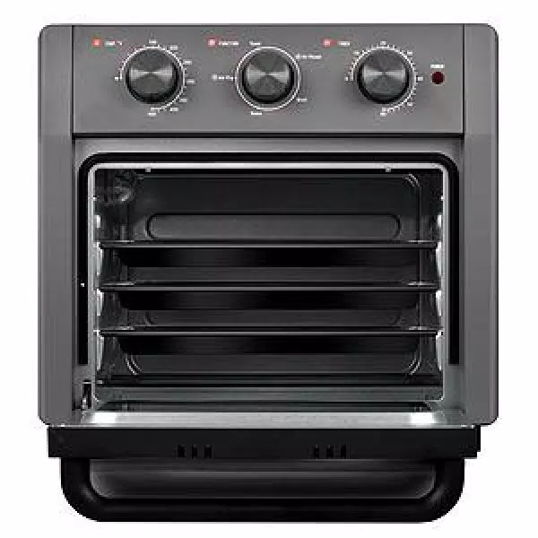 Boyel Living 19 qt. Sandy Grey Cold-formed Steel Air Fryer Toaster Oven with Air Fry Air Roast Toast Broil Bake Function