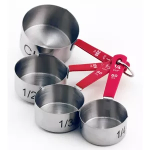 BergHOFF 7-Piece 18/10 Stainless Steel Bake Set 3-Piece Whisks and 4-Piece Measuring Cup Set