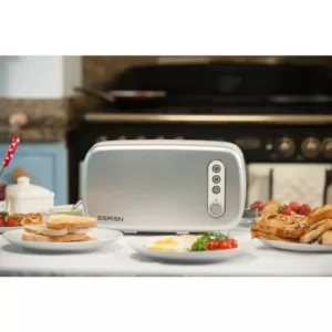 BergHOFF Seren 2-Slice Silver Long Slot Toaster